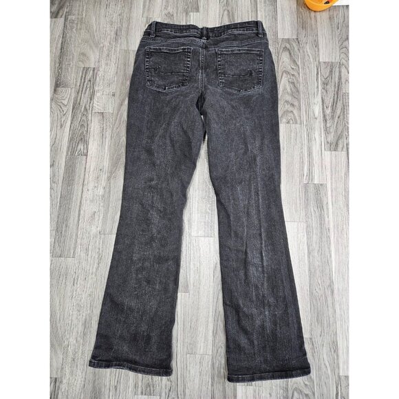 (3/$35) Maurices M Jeans Womens Jeans 10 Black Mid-Rise Bootcut Stretch Denim - Picture 2 of 12
